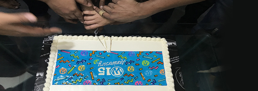 Staffs of CodeRex are having fun in WordPress's 15th Birthday this year.