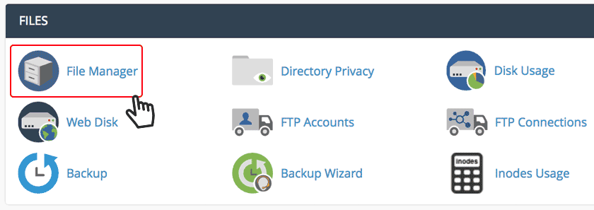 cPanel to Backup your WordPress site